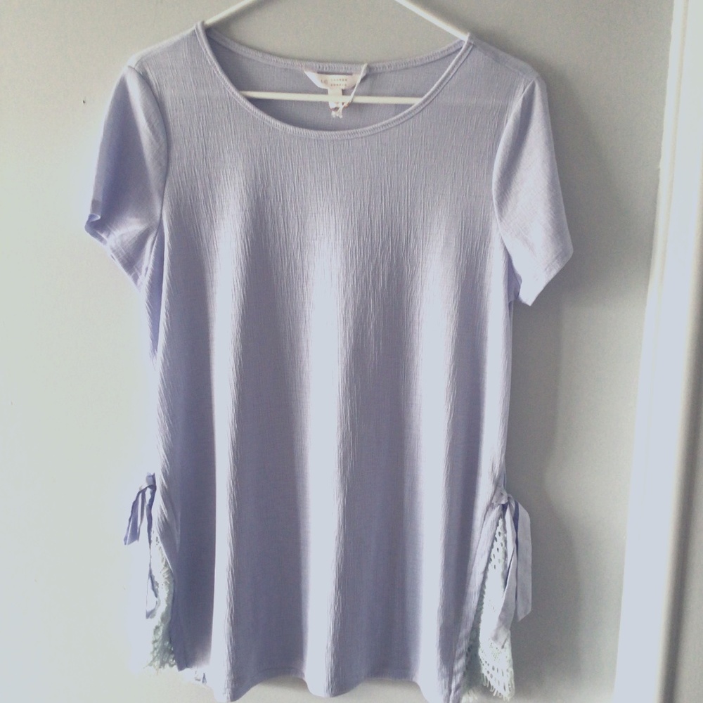 LAUREN CONRAD SIDE BOW TUNIC - NEW WITH TAGS